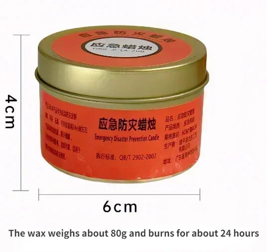 1-20pcs Emergency Candles for Power Outages Windproof Smokeless Long-Lasting Lighting Survival Supply for Home Camping Blacko