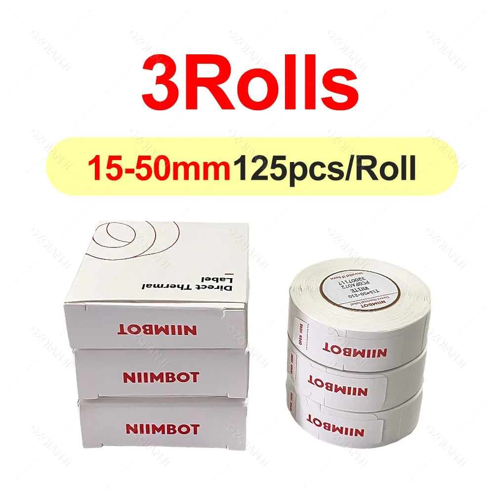 Niimbot D11 D110 D101 Label Printer Sticker Waterproof Anti-Oil Price Tape Scratch-Resistant Label Maker Adhesive Paper Rolls