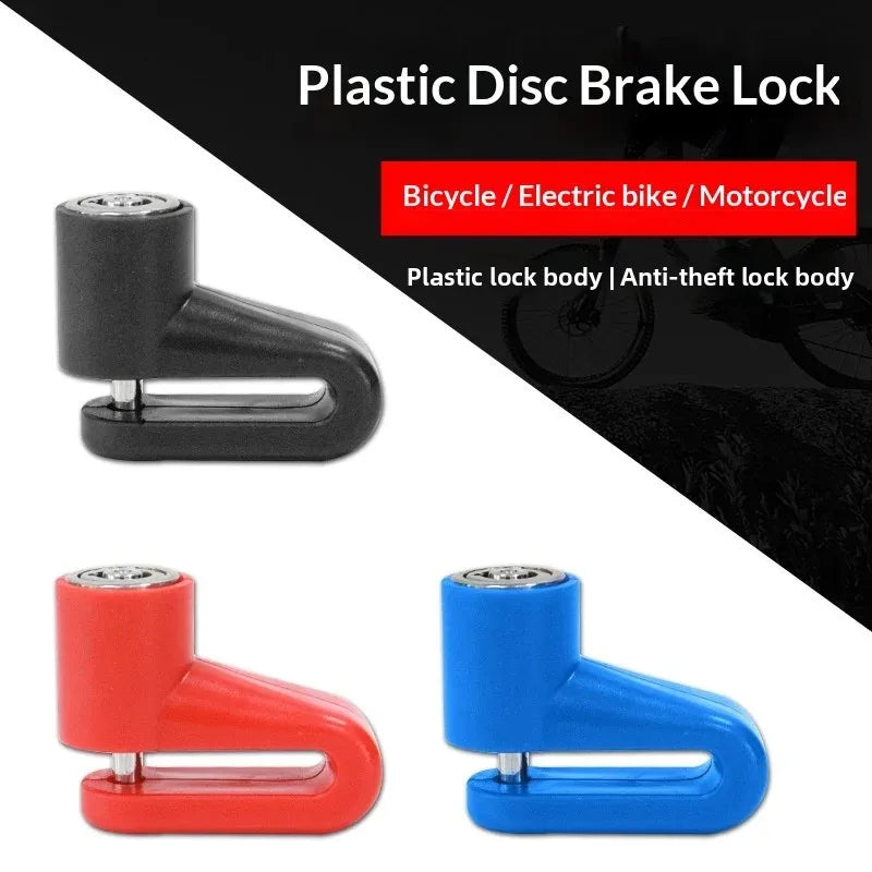 Anti-theft Disc Brake Lock or Bike Motorcycle Scooter Anti-Theft Security Lock Waterproof Portable Cycling Safety Lock with K