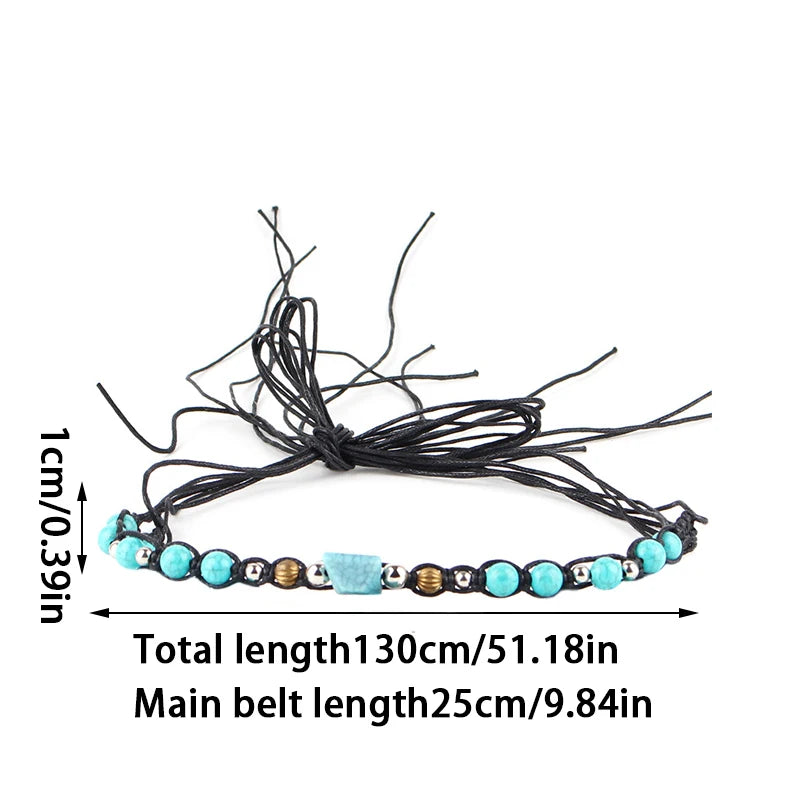 Hat Accessories Ethnic Style Hat Decorative Ribbon Rope DIY Cowboy Hat Lace-up Headband Men's Women's Hat Bands Fashion Decor