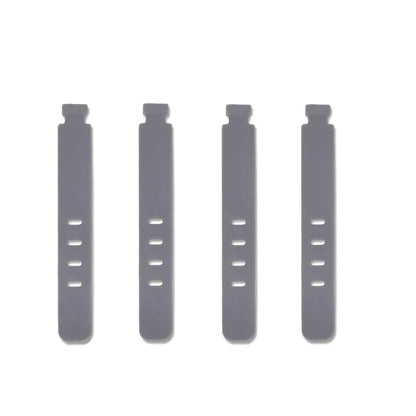 20/12/4PCS Cable Ties Cord Organizer Management Silicone Wire Holder Straps Zip Clips Reusable Tie Wraps Keeperwinder Rubber 