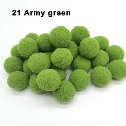 30-300Pcs Pom Poms Fluffy Soft Pompom Ball 8/10/15/20/25/30mm Handmade Sewing Craft DIY Kids Toy Christmas Weddinrg Decoratio