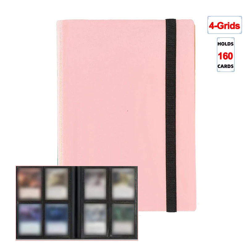 1Pc Card Binder 160/360/480 Trading Card Holder Book Durable Side Loading Card Book With Gaming Cards PP Cover Binder For Car