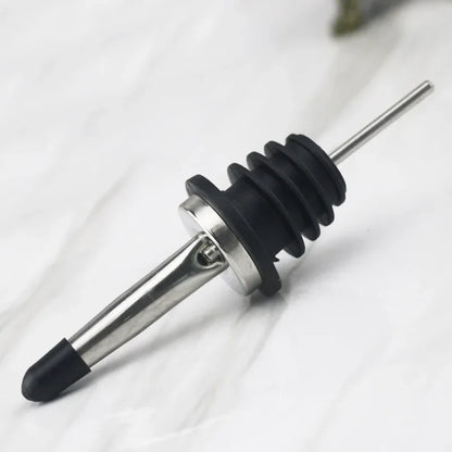 Stainless Steel Wine Olive Oil Pourer Dispenser Spout Glass Bottle Pourer Cap Spout Stopper Mouth Dispenser Bartender - 1