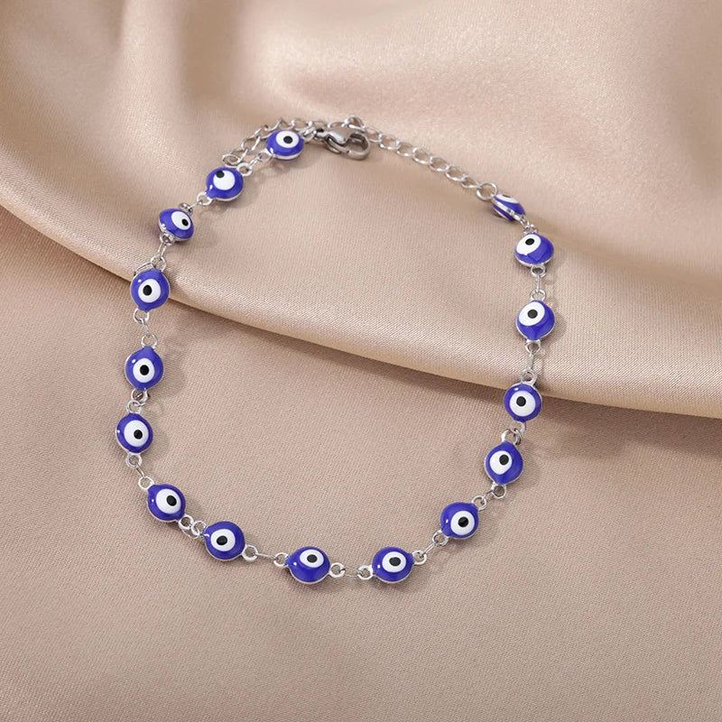 Anklets for Women Summer Beach Accessories Stainless Steel Imitation Pearl Chain Anklet Gold Color Leg Bracelets Bodychain Gi