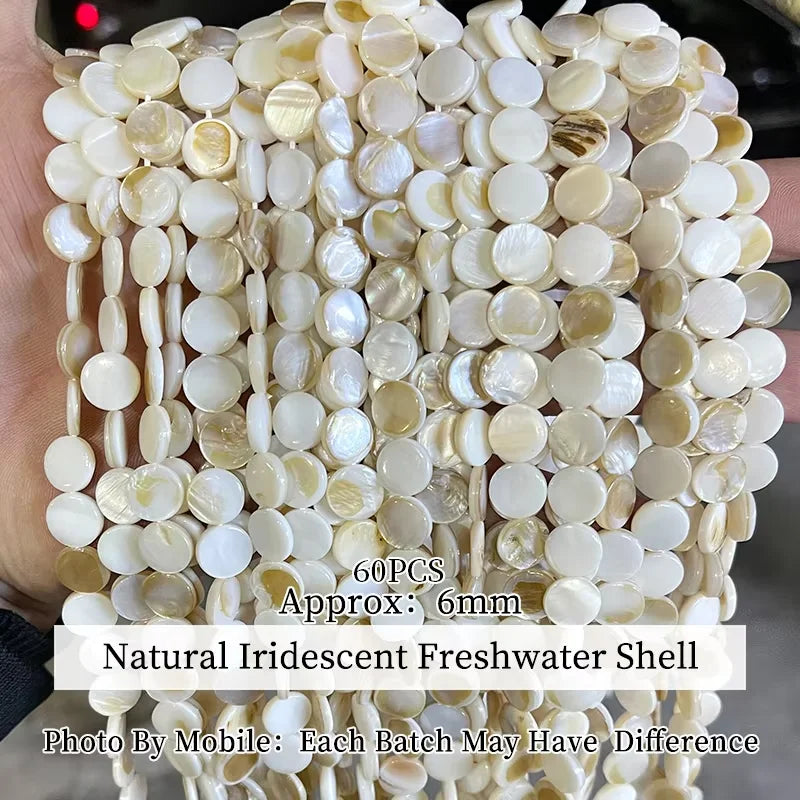 Natural Shell Beads Irregular Shape Smooth Beads Loose Spacer Bead For Jewelry Making Diy Earrings Necklace Accessory Finding