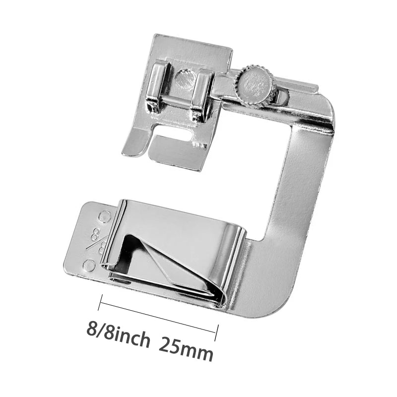 9mm /13mm /19mm /25mm Sewing Machine Foot Press Foot Rolled Hem Feet Household Multi Functional Sew Accessories - Hem Feet 25