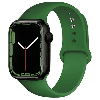 Silicone Band For Apple Watch straps 49mm 40mm 44 mm 45mm 46mm 42mm 41mm 38mm sports bracelet iWatch series 10 9 8 3 SE ultra