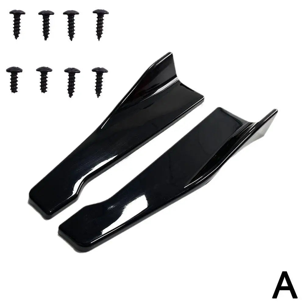 1 Pair Car Rear Bumper Lip Trim Protector Car Side Skirt Cover Car Corner Bumper Guards with screws 48CM Length For Audi BMW 