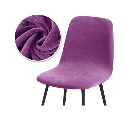 Higher Quality Velvet Chair Cover 1/2/4/6 pcs Stretchable Chair Cover For Dining Room 2 Type of Fabrics Chair Slipcover For H