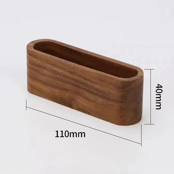 Wooden Business Card Holder Note Holder Display Rack Card Holder Office Supplies Stationery Desktop Accessories Storage Box -