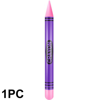 Jumbo Inflatable Crayon Balloon Neon Back to School Party Decoration First Day Of School Classroom Supplies - 1PC-PP