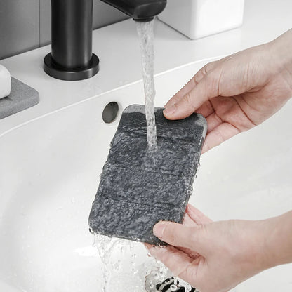 Diatom Mud Soap Dish Quick-Dry Pad Bathroom Countertop Soap Toiletries Absorbent Mat Rectangular Soap Holder Bathroom Supplie