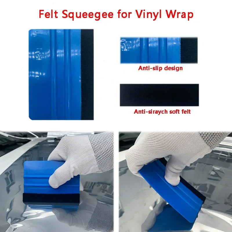 Car Wrapping Tools Kit Auto Foil Set Vinyl Wraps Tool Foil Tools Squeegee Scraper Cutter Knife for Car Wrapping Film Tools Ki