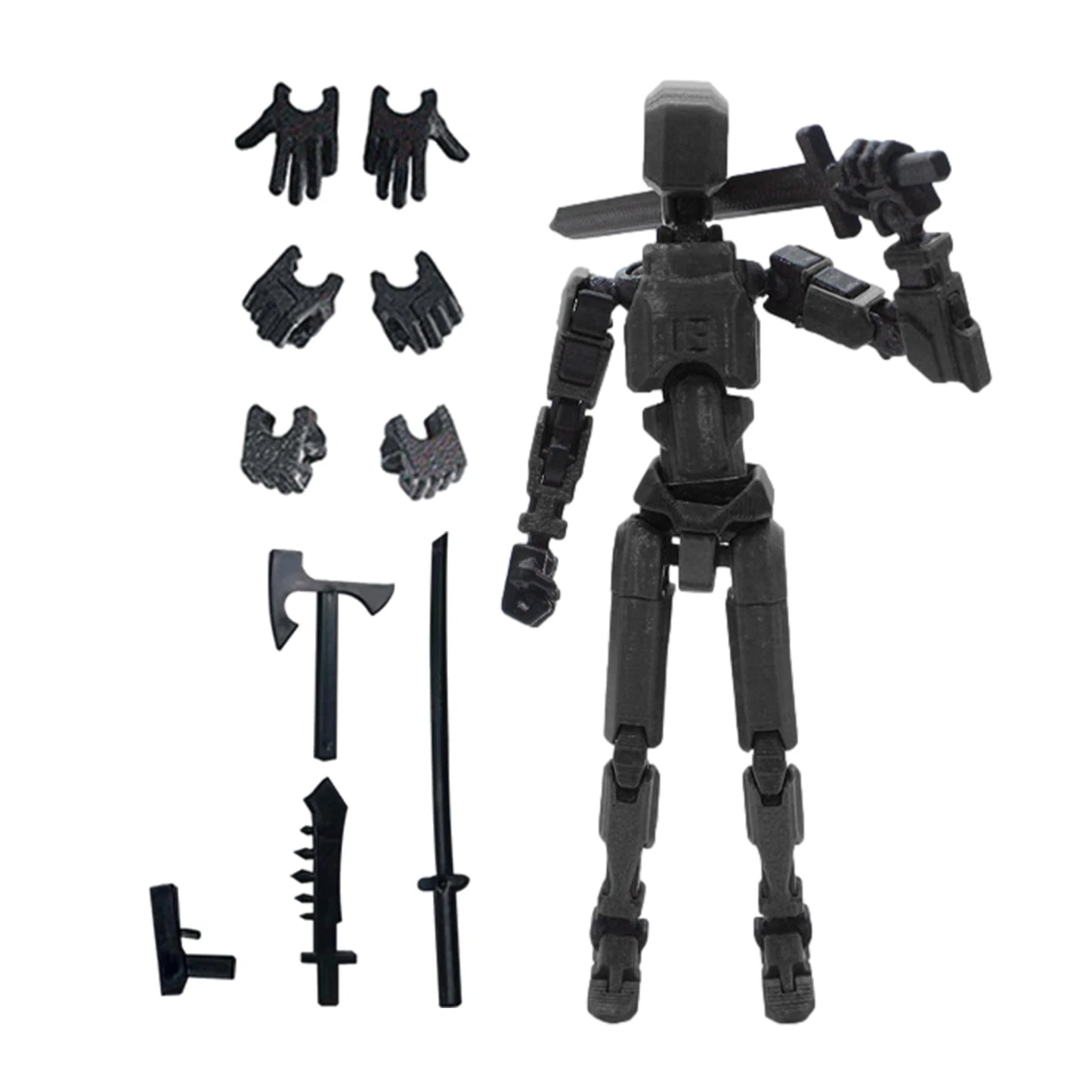1PCS 13 Joints Figure Articulate Movable Dummy Doll Diy Assembly Toy 3D Printed Action Figure Stop Motion Animation Dummy - c