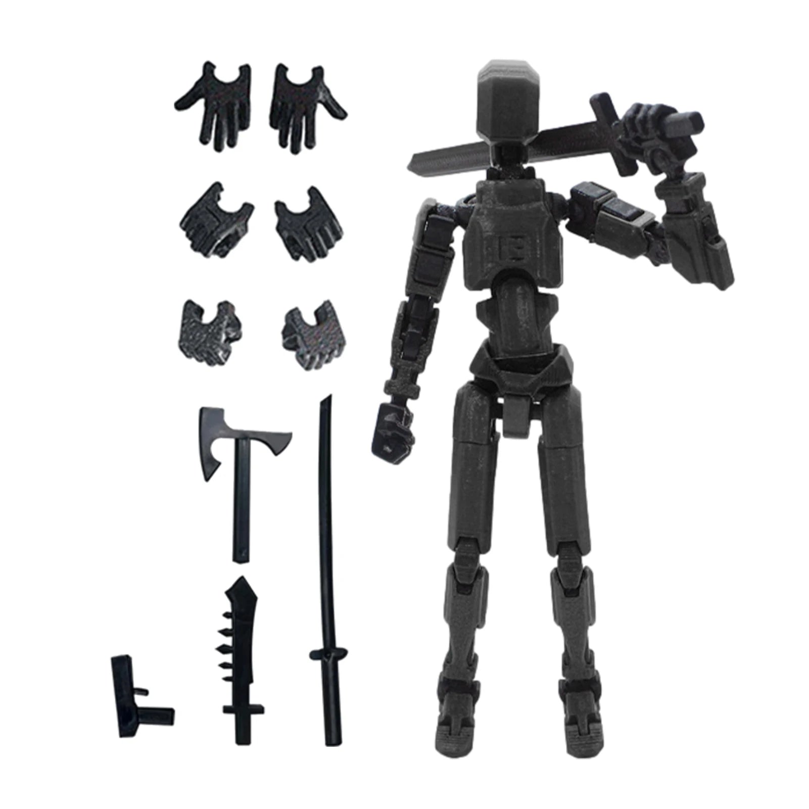 1PCS 13 Joints Figure Articulate Movable Dummy Doll Diy Assembly Toy 3D Printed Action Figure Stop Motion Animation Dummy - c