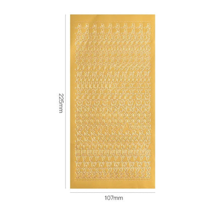 1 Sheets Journaling Stationery Stickers PVC Letter Number Greeting Card Decoration Scrapbooking School Supplies - 5