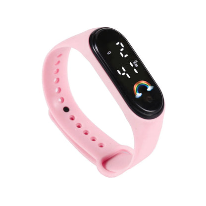 Kawaii Smart Watch For Kids Fashion Outdoor Waterproof Sports Kids' Watches Boy Girls Digital Watches Silicone montre enfant 