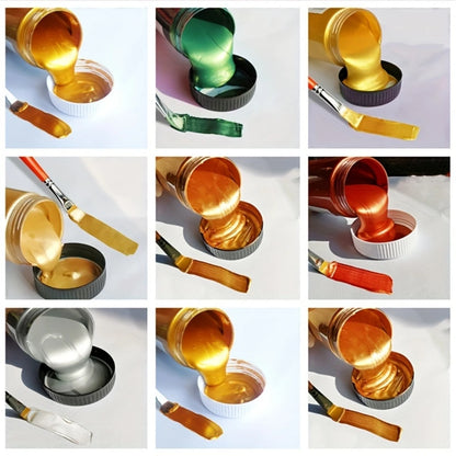 60ml Golden Paint Metallic Acrylic Paint,waterproof Not Faded for Statuary Coloring DIY Hand Clothes Painted Graffiti Pigment