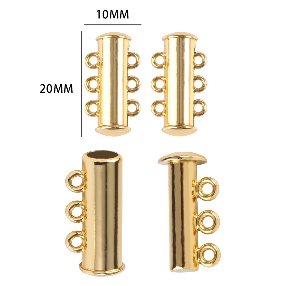 10-5Sets Stainless Steel Strong Magnetic Clasps Magnet End Clasp Connectors For Jewelry Making DIY Bracelet Necklace Accessor