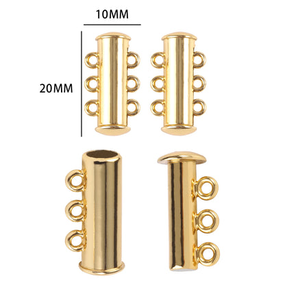 10-5Sets Stainless Steel Strong Magnetic Clasps Magnet End Clasp Connectors For Jewelry Making DIY Bracelet Necklace Accessor