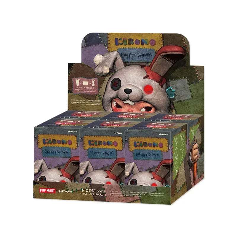 POP MART Hirono Monster Is Carnival Series Blind Box Guess Bag Mystery Box Toys Doll Cute Anime Figure Desktop Ornaments Gift