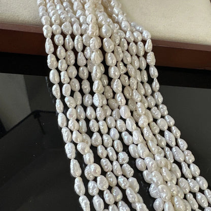 A 4.5-5.5mm Irregular Baroque Natural Freshwater Pearls Semi-Finished Beads for Jewelry Making DIY Necklace Bracelet Accessor