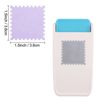 Rectangular Postage Stamp Punches Lever Action Puncher for Paper Crafting Scrapbooking DIY Projects Arts Crafts Supplies Scra