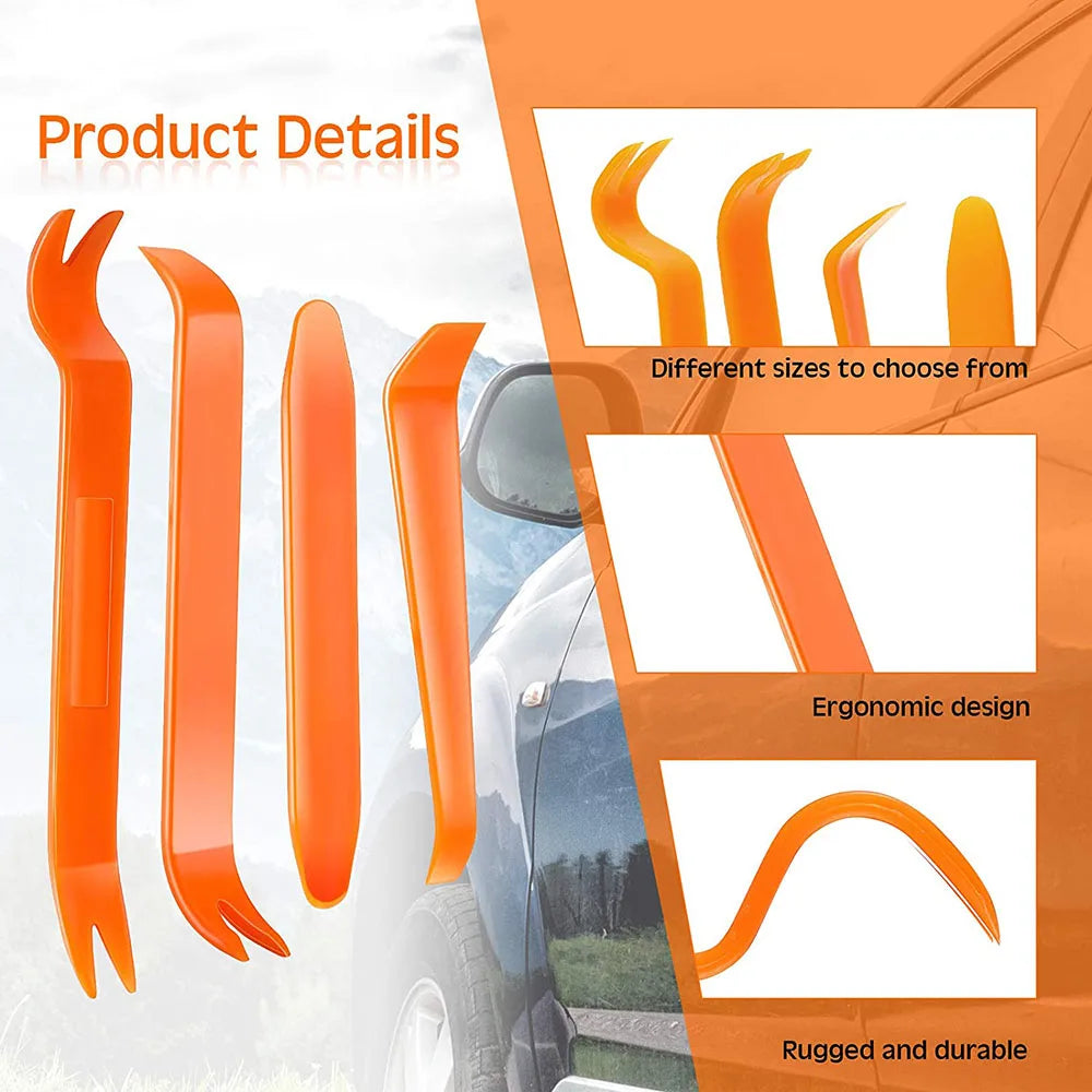 Auto Trim Removal Tool Car Door Trim Panel Tools Car Radio Audio Installer Pry Tool for Car Auto Door Clip Panel Crowbar Remo