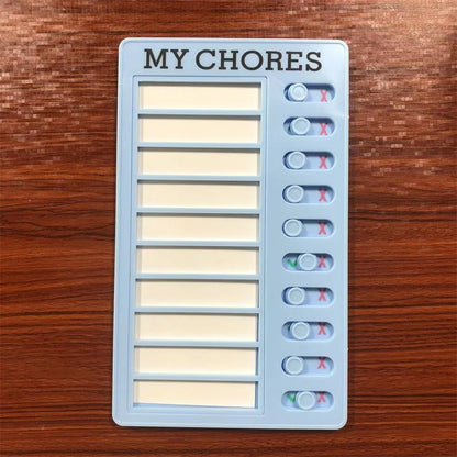 Reusable My Chores Checklist Task Board Daily Schedule Planner Memo Chore Chart Kid Responsibility Behavior Self Discipline C