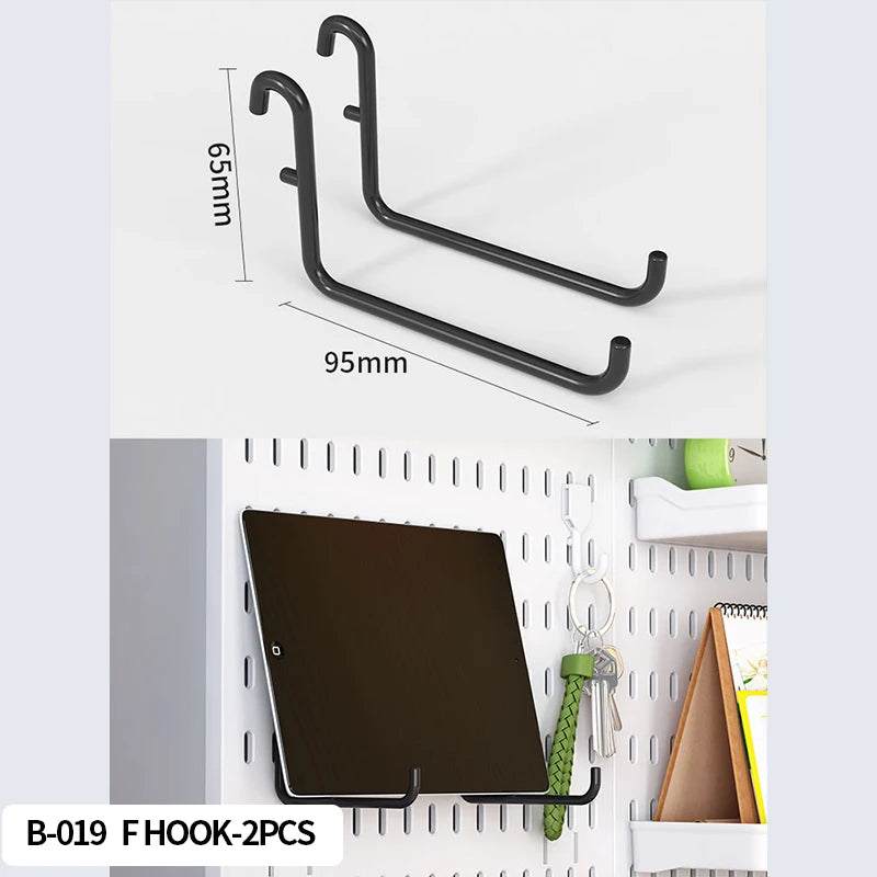 Pegboard Combination Desktop Storage Kit, Vertical and Clip-Type Pegboard Display Panels, Suitable for Home Office Storage. -