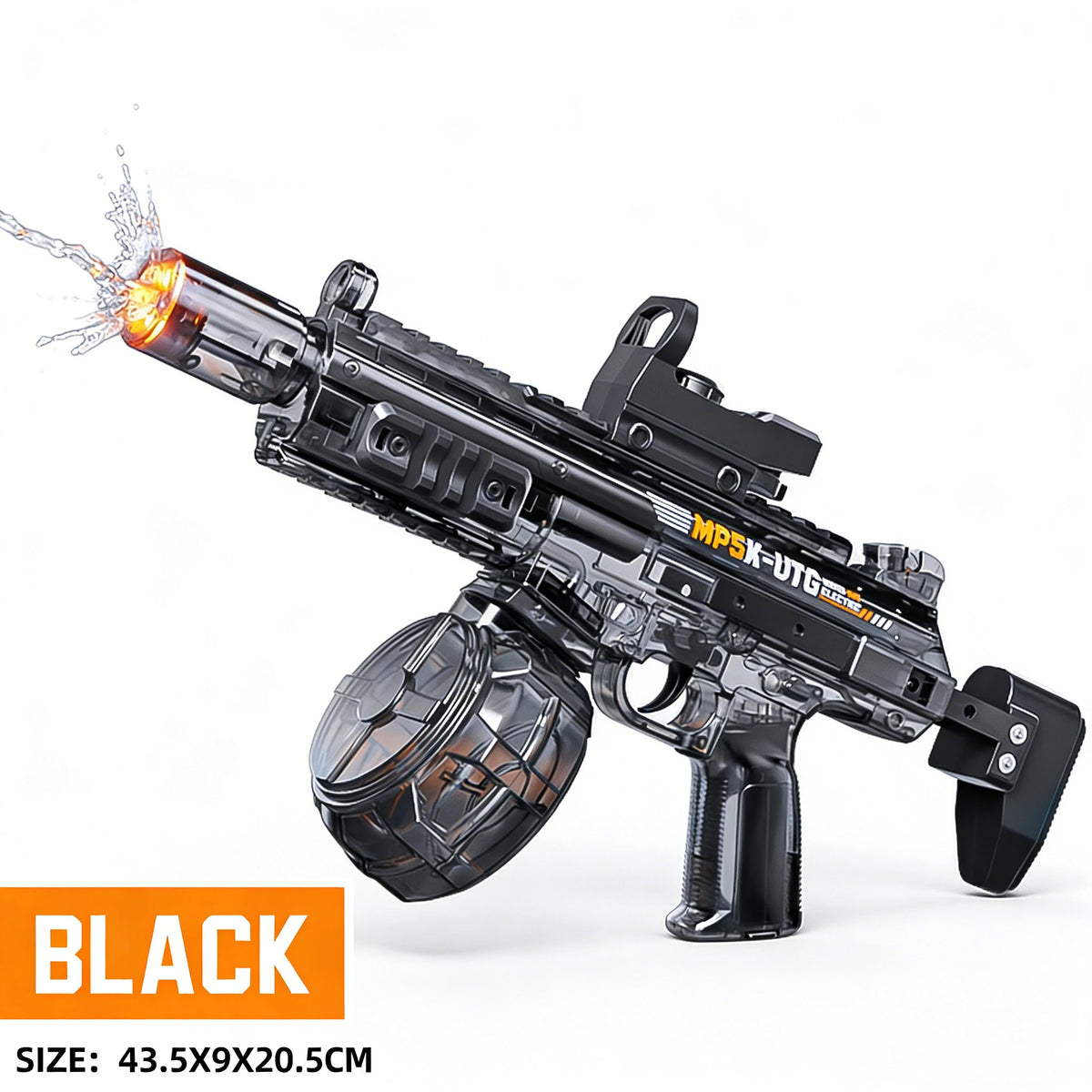 Simulated Firing and Recoil Electric Water Gun Toys Children Automatic Sensor Lights Water Pistol Summer Outdoor Beach Kids T