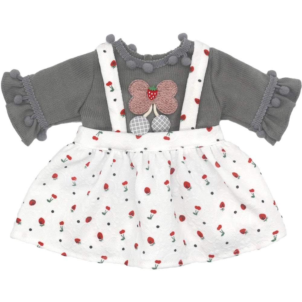 Baby Born Doll Outfits For 13-18 Inch Newborn Doll Cute Jumpers Rompers Suit+Shoes Doll Accessories Festival Birthday Gift - 