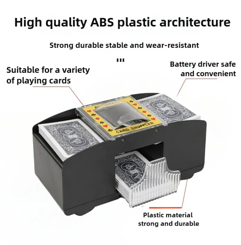 Automatic Card Shuffler Playing Card Dealer Shuffling Machine Casino Card Shuffler for UNO Blackjack Texas Hold'em Poker Card