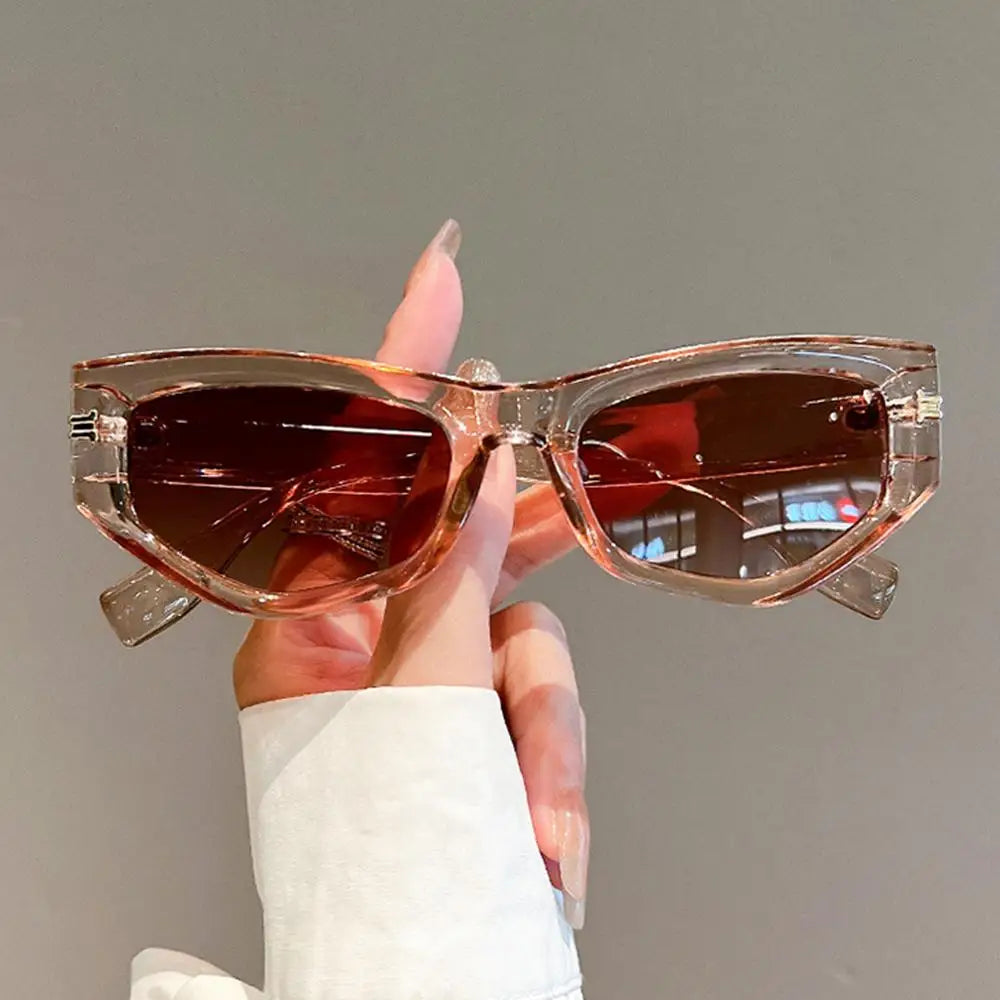 Vintage Cat Eye Sunglasses for Women New in Fashion Gradient Women Black Shades Trendy Chic Designer Sun Glasses