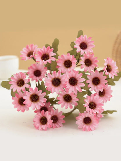 21 Heads Artificial Flower Autumn Silk Daisy Bouquet Decor Vase Home Wedding Decor Household Products Holiday Party DIY Gift 