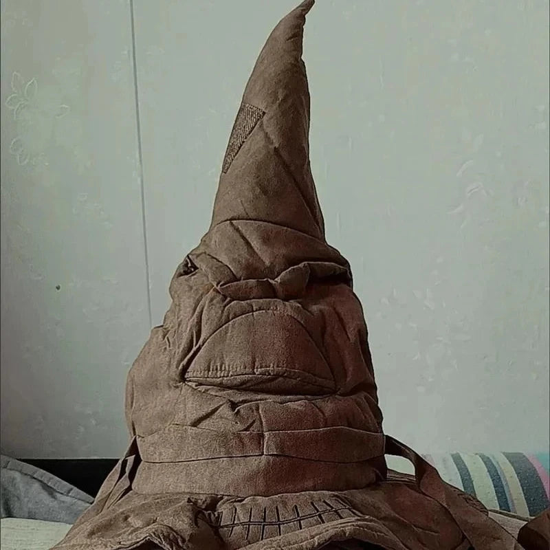 Fashion Movies Witch Wizard Hat Potters Sorting Hat Leather Halloween Party Props Dress Up Hat Men Cosplay Costume Accessorie
