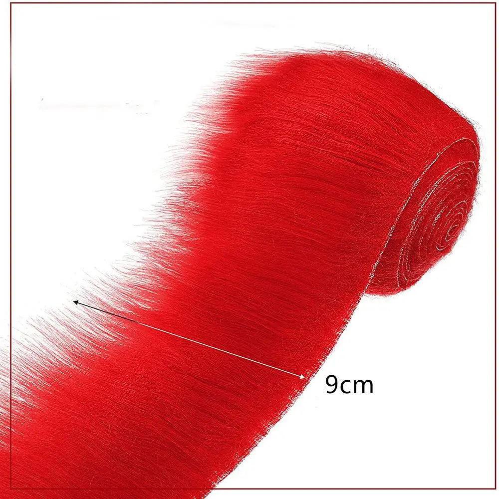 1.5M Faux Fur Ribbon Tapes Diy Apparel Sewing Fluffy Trim Trimming Fabric Home Decoration Sewing Costume Plush Fur Stripe Gif