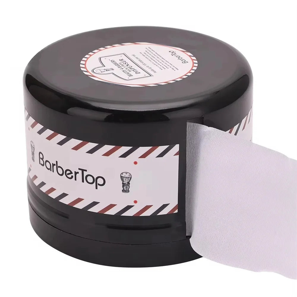 Professional Hair Neck Strip Paper Case Barber Neck Paper Roll Holder Disposable Tissue Collar Tape Box Hairdressing Accessor