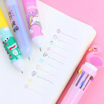 5-20 Pcs10 Color Cartoon Pen Kids Gifts Birthday Party Children's Prizes Christmas Wedding Guest Gifts Carnival Party Gift Pa