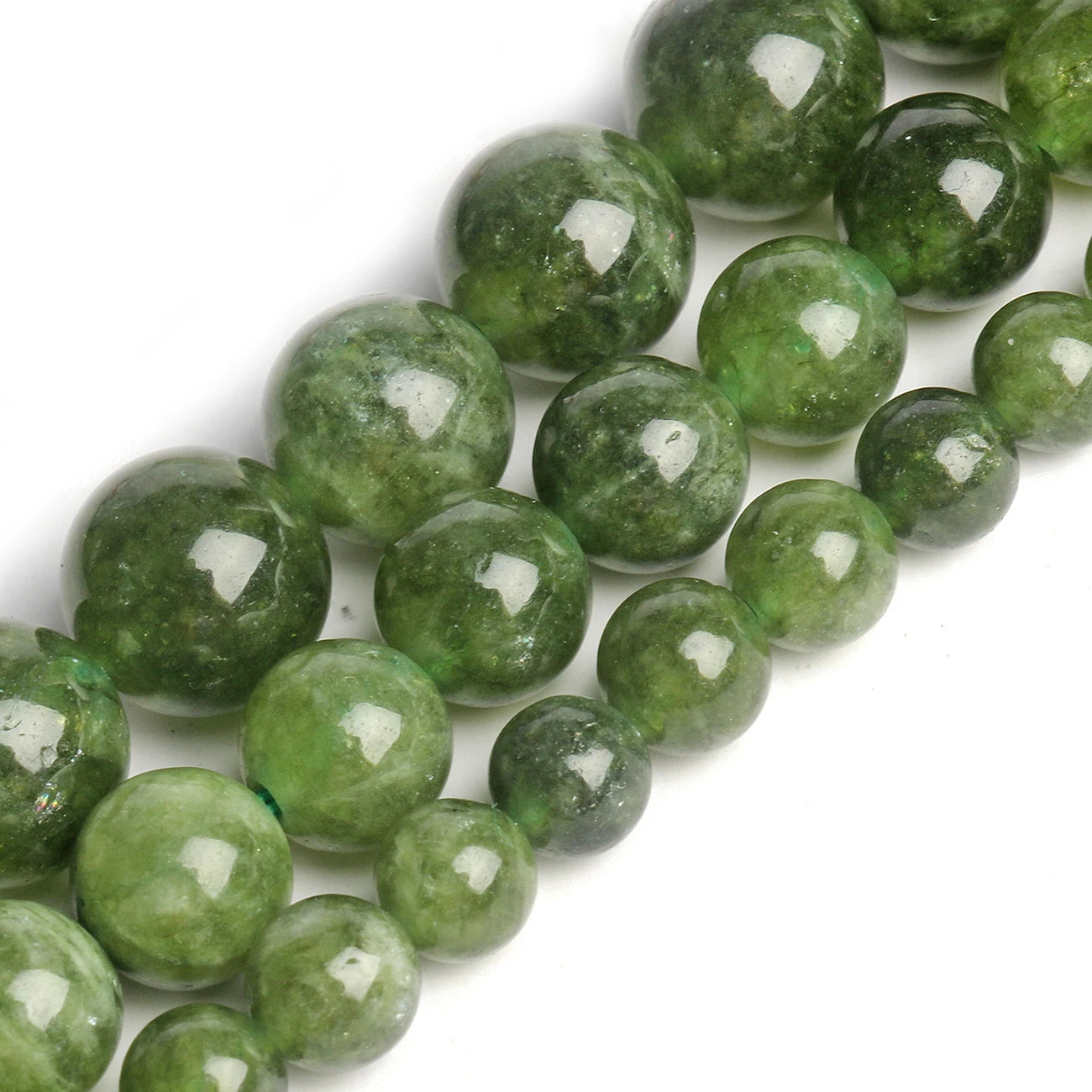 4-14mm Natural Black Volcanic Lava Stone Round Beads 15" Pick Size For Jewelry Making diy Bracelet