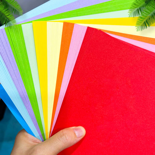 Origami Paper 100 Pcs/Set, Mixed Colors For DIY Crafts And Kids' Creations