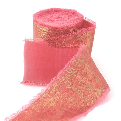 5M/Roll Silk Ribbon Handmade Ripped Ribbon Wedding Party Bowtie Bouquet Packaging DIY Ribbon Gift Box Ribbon Tie Decoration -