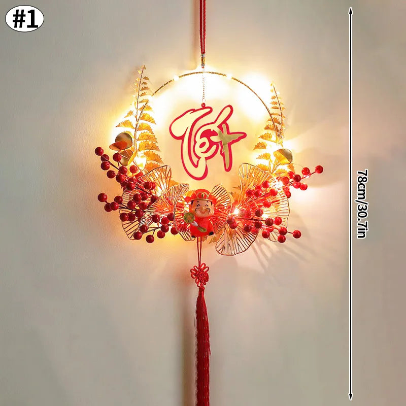 Vietnamese Spring Festival Decorations Paper Flowers Hanging Ornament 2026 New Year Home Decoraitons Room Wall Decor - S16