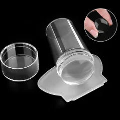 Nail Stamping Plates Pure Clear Jelly Nails Art Stamper Scraper Set Print Silicone Marshmallow Design Manicure Accessories To