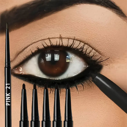 5-Pack Waterproof & Sweat-Proof Black Eyeliner Pencil -Long-Lasting, Smudge-ProofFor Bold Eye Makeup, EasyGlide Formula for P