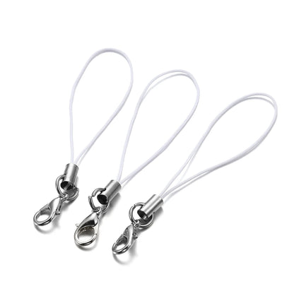 20/50/100Pcs Lanyard Lariat Strap Cords Lobster Clasp Rope Keychain Hooks Mobile Set Charms Keyring Pendant Key Ring Accessor