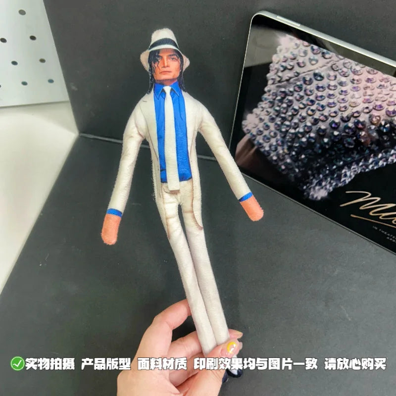 New Style Michael Jackson Cosplay Prop Doll Plush Stuffed Figure Dolls Room Decoration Abstract Joint Mobility Props Gift - 0