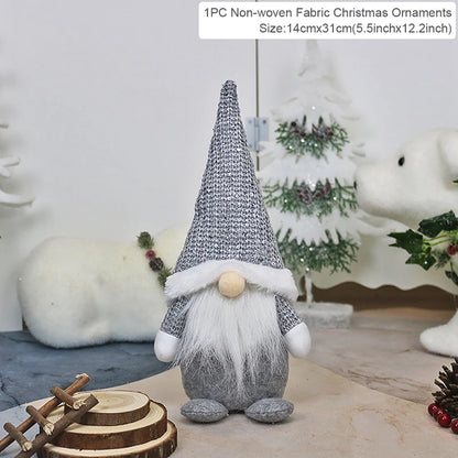 Santa Claus Doll Chirstmas Decorations Home 2025 Decor Table Elk Doll Christmas Ornaments Xmas Navidad Gifts Happy New Year 2