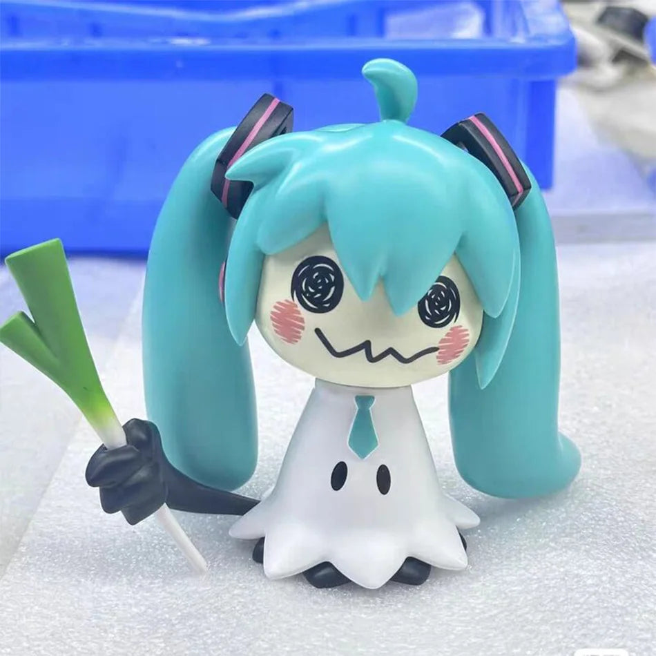 7cm Hatsune Miku Anime Figurine Kawaii Mimikyu Miku Figurine Gk Statue Model Doll Collection Room Desk Decoration Toys Gift